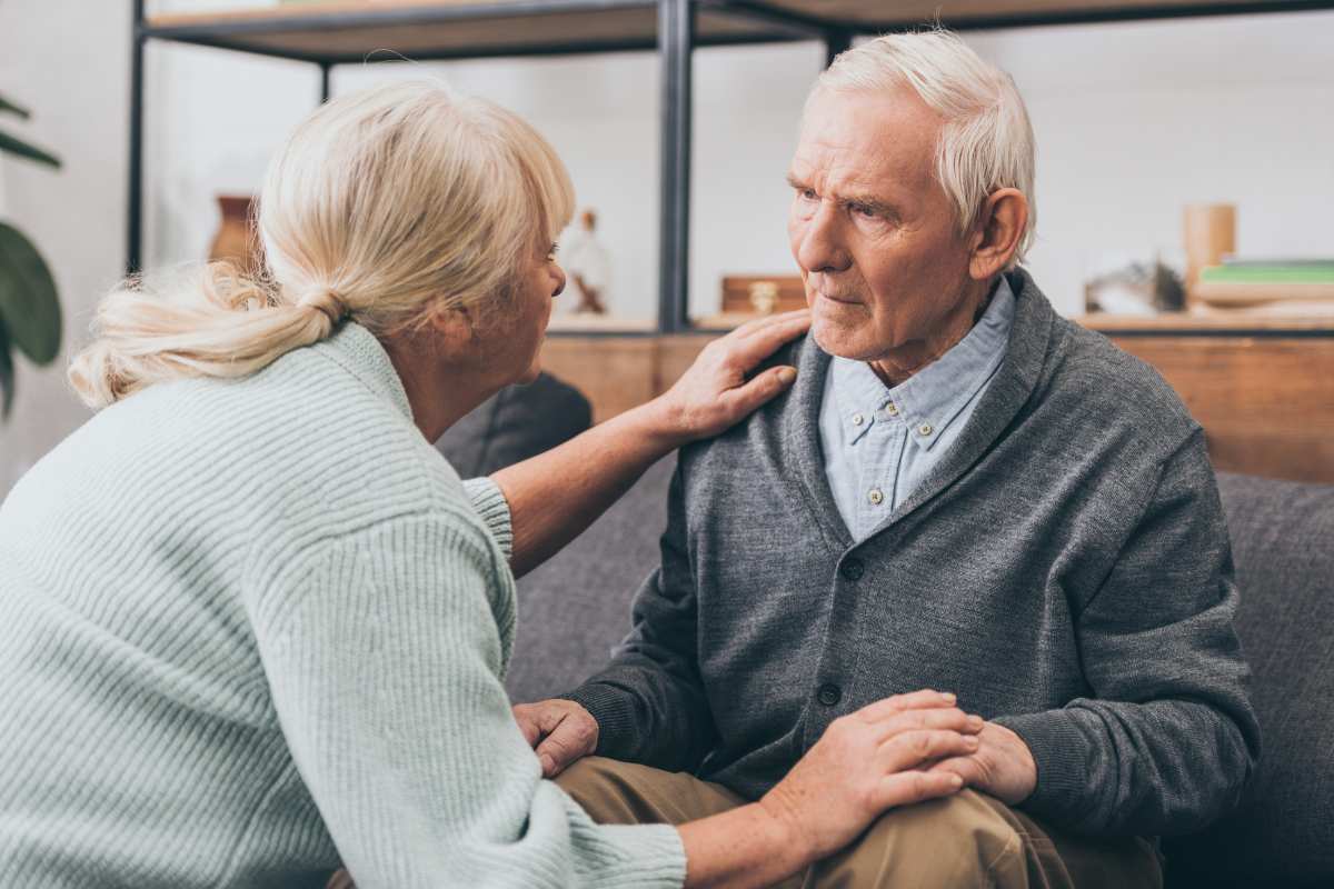 a photo of a senior citizen with dementia looking for senior living options in New Jersey.